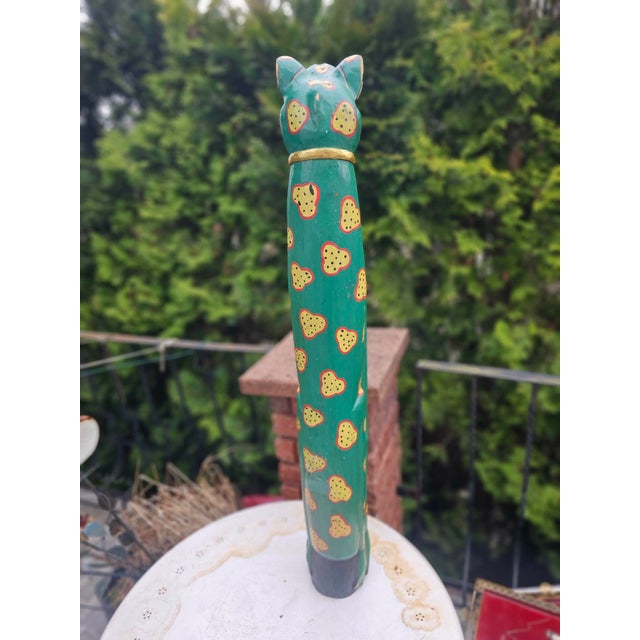 Vintage Wooden African Carved Frog Figurine, 1970s For Sale - Image 9 of 10