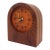 1970s Handcrafted Laminated Wood Desk Clock For Sale