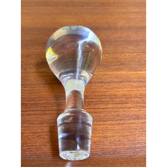 Late 20th Century Late 20th Century Mid Century Modern Clean-Lined and Classic Baccarat 'Montaigne' Decanter For Sale - Image 5 of 6