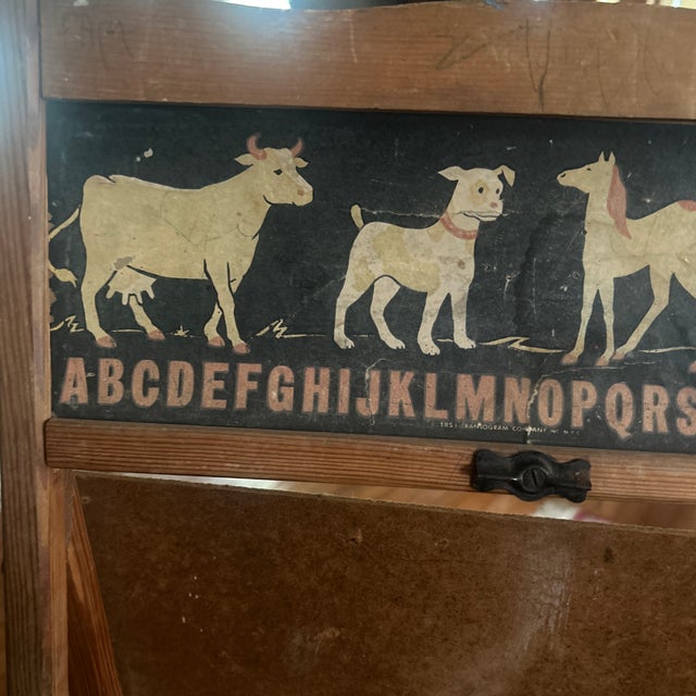 Wood 1951 Transogram Chalkboard Desk Easel For Sale - Image 7 of 7