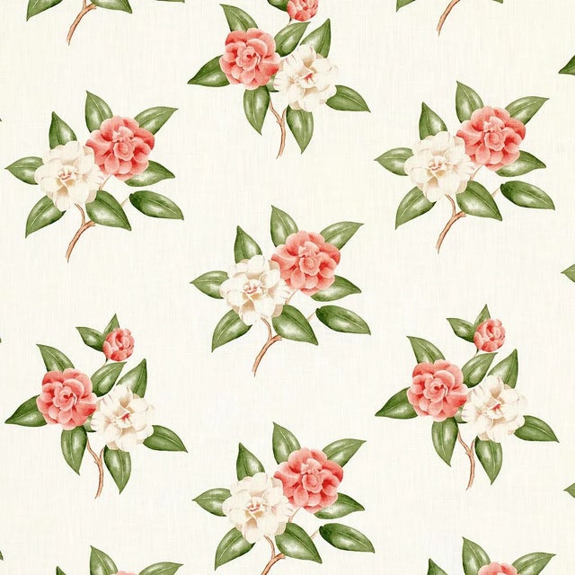 Not Yet Made - Made To Order Sample - Schumacher Casablanca Floral Indoor/Outdoor Fabric in Coral For Sale - Image 5 of 5