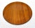 A warm and beautiful circa 1960’s teak and lacquer “Contempo” Otagiri Style round tray or charger (unsigned). Awesome teak...