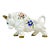 1970s Vintage Italian Mediterranean Hand Painted Ceramic Bull Figurine. For Sale