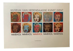 Andy Warhol Exbition Poster, 1970s