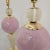 1980s Pair of Pink Mid Century Modern Murano Glass Lamps For Sale - Image 4 of 9