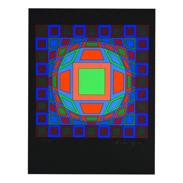 Victor Vasarely, Microcosmos, 1979, Silkscreen For Sale