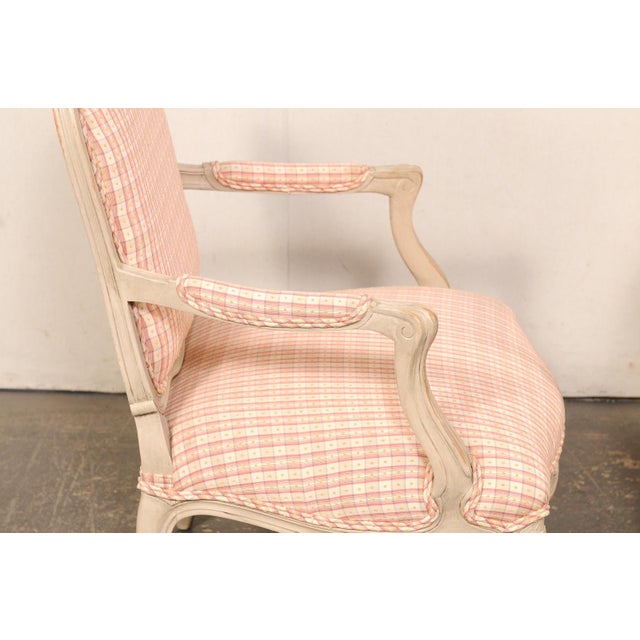 Mid 20th Century French Pair of Louis XV Style Fauteuils For Sale - Image 10 of 13