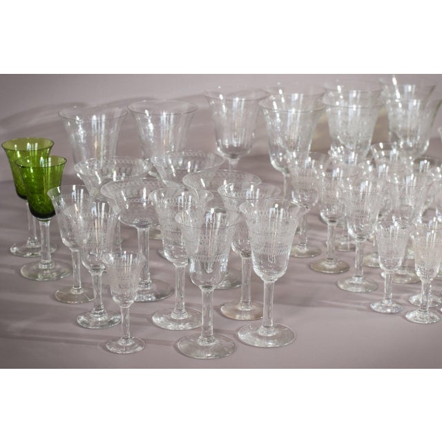 Vintage Drinking Glasses, 1890s, Set of 45 For Sale - Image 9 of 17