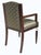 Early 20th Century Early 20th Century French Art Deco Desk / Arm / Side/ Occasional Chair Thuya Wood & Silver Leaf- Attributed to M. Dufrene For Sale - Image 5 of 12