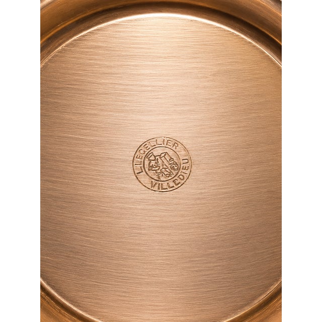 Metal French Copper Twin-Handle Vessel For Sale - Image 7 of 7