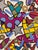 Romero Britto Framed, Signed Mixed Media Romero Britto Original For Sale - Image 4 of 8