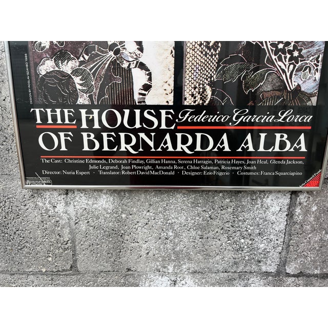 Black 1986 "The House of Bernarda Alba" Original Promotional Poster by Roslav Szaybo For Sale - Image 8 of 18