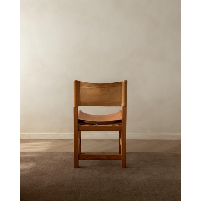 Vintage Kotka Safari Dining Chairs in Pine and Saddle Leather attributed to Tomas Jelinek for Ikea, 1980s, Set of 6 For Sale - Image 11 of 18