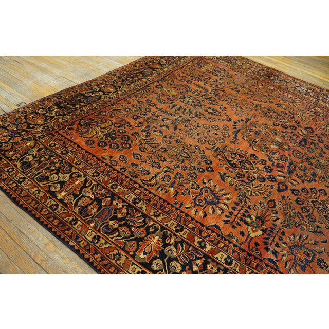 Persian 1920s Persian Sarouk Carpet For Sale - Image 3 of 9