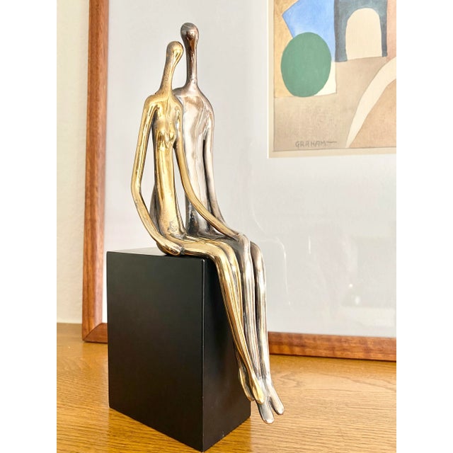 2500 Ruth Bloch Sterling Silver "Lovers" Sculpture For Sale - Image 11 of 12