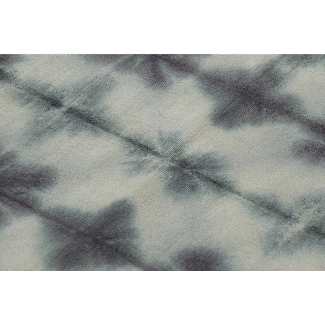 2010s Rug & Kilim’s Indian Dhurrie Rug in Cream, Gray and Black Geometric Patterns For Sale - Image 5 of 10