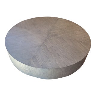 Restoration Hardware Machinto Round Coffee Table (60”) For Sale