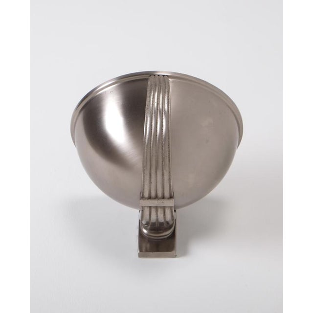 Fluted decoration in relief. Nickel-plated frame. Produced by in Sweden, 1920s. Very good condition. Up to 250V (Europe/UK...