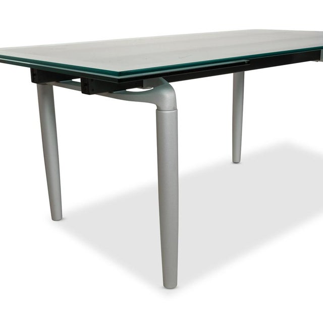 8170 Glass Silver Extendable Dining Table from Rolf Benz For Sale - Image 6 of 14