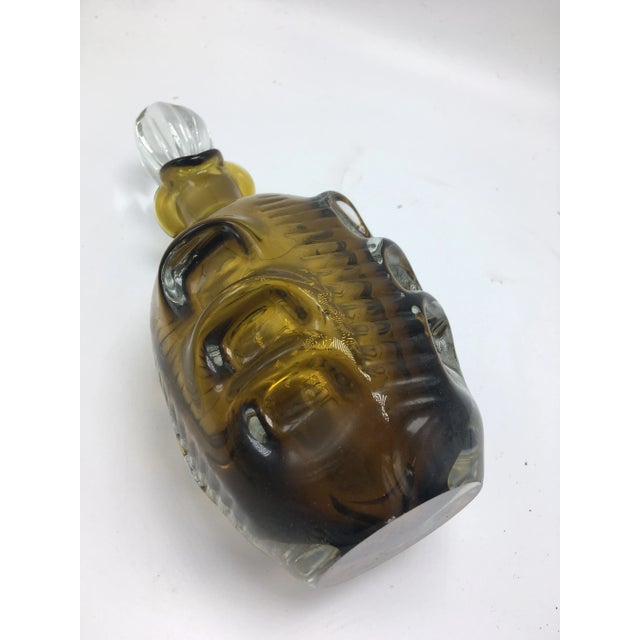 1960s Mid-Century Pinched Glass Decanter For Sale - Image 4 of 7