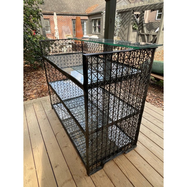 Plastic Mid 20th Century Outdoor Spun Fiberglass Dry Bar in the Style of Russell Woodard For Sale - Image 7 of 9