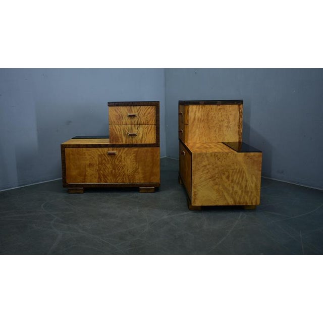 Art Deco Bedside Tables, Czechoslovakia, 1939, Set of 2 For Sale - Image 16 of 18