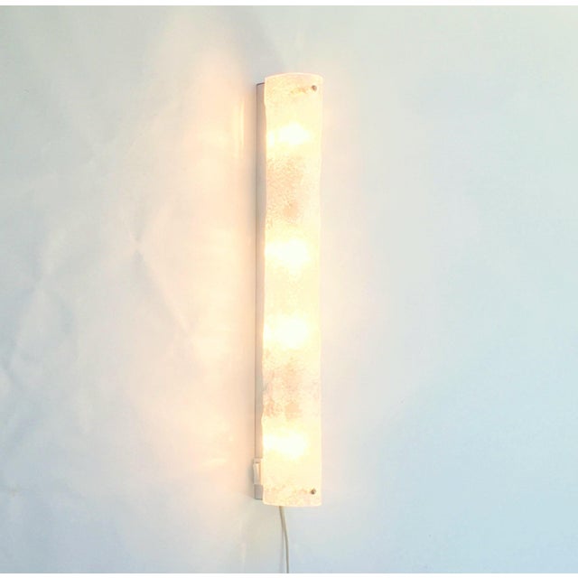 Mid-Century Tubular Murano Glass Sconce from Hillebrand, Germany, 1970s For Sale - Image 6 of 11