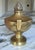 Antique Brass Gas Lantern Motif Cassoulete / Finial For Sale - Image 4 of 10