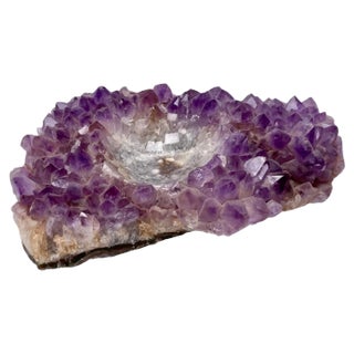 Medium Sized African Ashtray in Amethyst For Sale