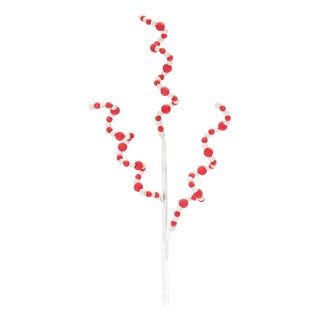 Wood Bead Swirl Spray (Set of 6) For Sale