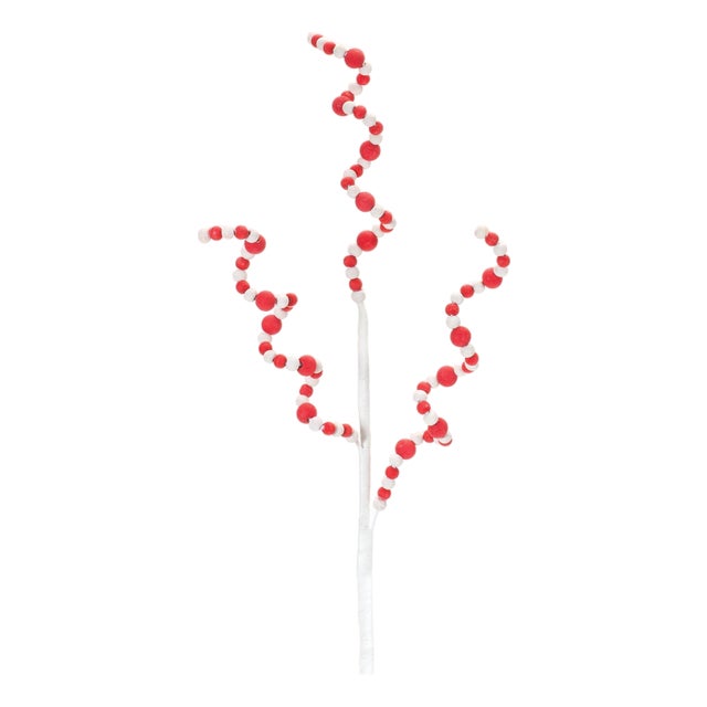 Wood Bead Swirl Spray (Set of 6) For Sale