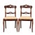 Pair of American mahogany and figured mahogany veneered late Classical upholstered slip seat side chairs. The chairs...