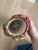 Ceramic Signed 1981 Sculptural Studio Pottery Vessel With Loop Handles, Brown & Green Speckled Glaze For Sale - Image 7 of 8