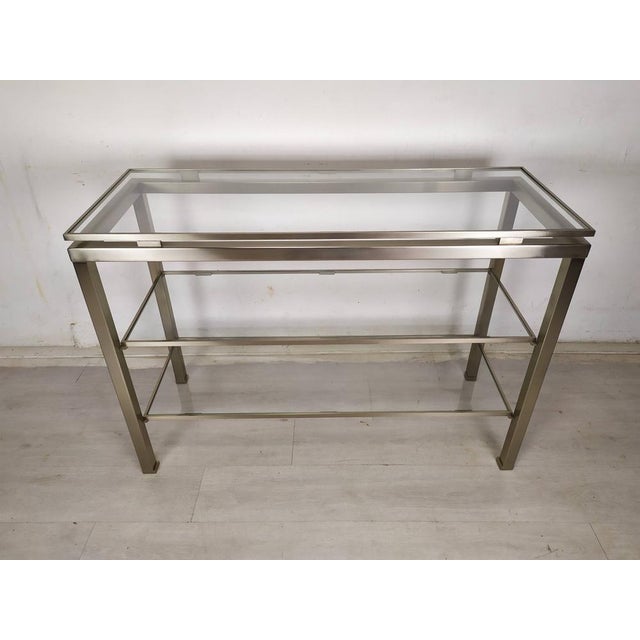 Console Table by Guy Lefevre for Maison Jansen, 1970s, in Good conditions. Designed 1970 to 1979 I have official proof of...