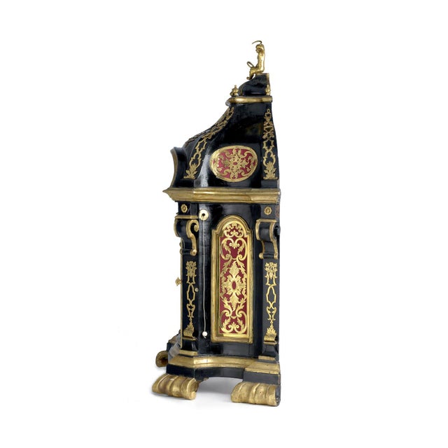 Italian Baroque Architectural Clock, 1680 For Sale - Image 4 of 4