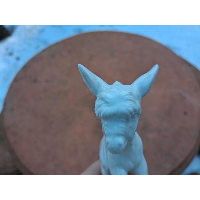 Porcelain Donkey Figurine from Nymphenburg, 1970s For Sale - Image 3 of 14