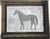 Contemporary Horse Traditional English Minimalism Folk Art Gray White Original Oil Painting Cleo Plowden For Sale - Image 3 of 3