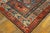 1900s Red Geometric Antique Nw Persian Rug 3' 9"x 9' 8" Handmade Wool Carpet For Sale - Image 4 of 6