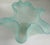 Vintage Murano Celadon Aqua Fazzoletto Handkerchief Art Glass Vase For Sale - Image 11 of 13