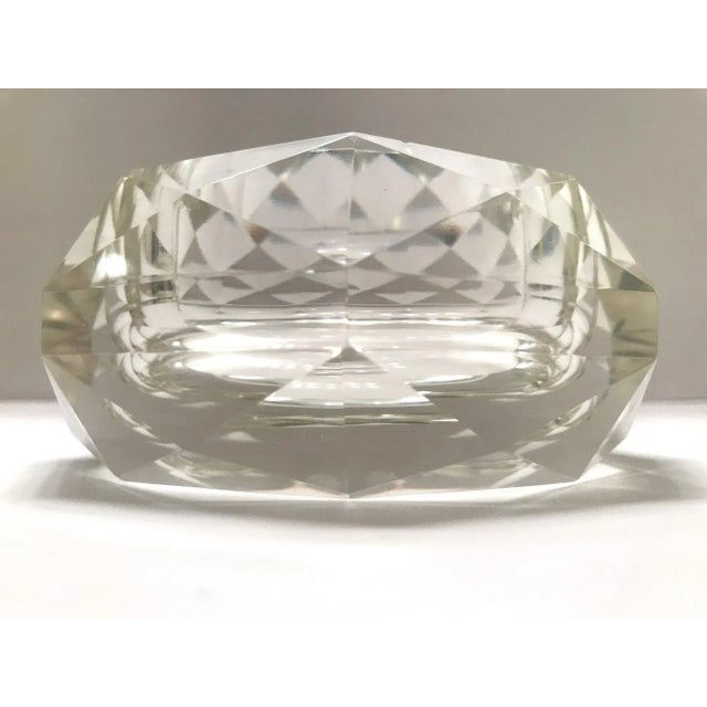 Mid-Century Modern Mid-Century Modern Faceted Murano Glass Ashtray, Italy 1950s For Sale - Image 3 of 13