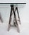 Williams Sonoma Home "Mason" Sawhorse Glass Top Table/Writing Desk For Sale - Image 10 of 15