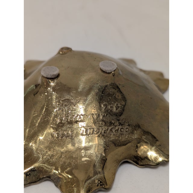 Virginia Metalcrafters Brass Tray For Sale - Image 4 of 4