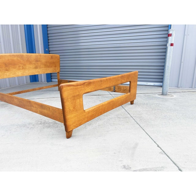 Wood 1960s Mid Century Maple Full Bed Frame by Heywood Wakefield For Sale - Image 7 of 12