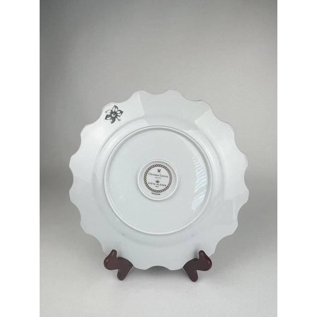 Christian Lacroix 1990s Vista Alegre Herbariae 11” Dinner Plates, by Christian Lacroix-Set of 2 For Sale - Image 4 of 5