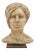 Sculpted Clay Female Bust, 1970s For Sale