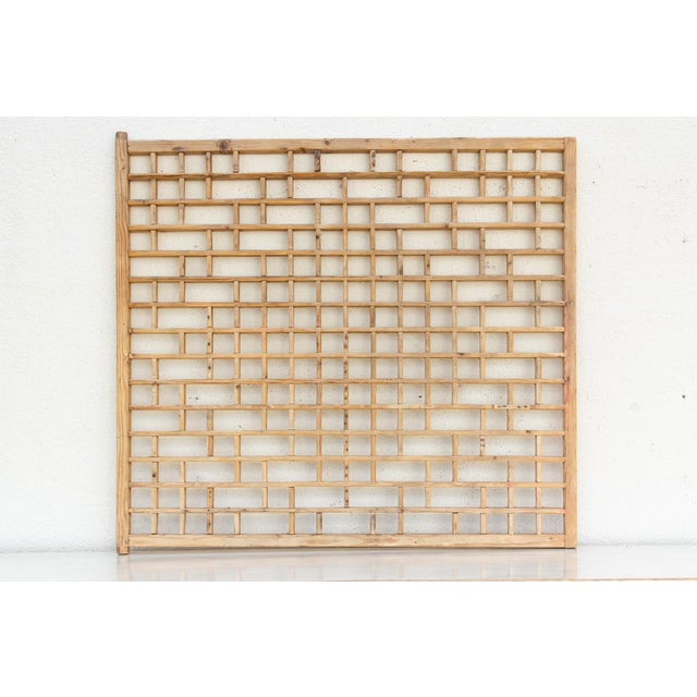 Asian Antique Large Antique Courtyard Window Screen For Sale - Image 3 of 8