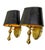 Metal Regency Wall Lamps in Gold Brass from Herda, 1970s, Set of 2 For Sale - Image 7 of 10