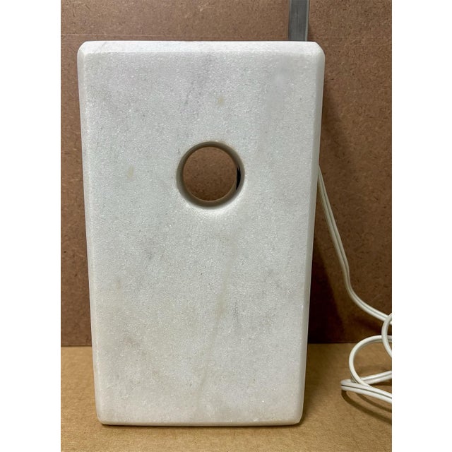 Vintage Marble and Chrome Arco Table Lamp For Sale - Image 10 of 17