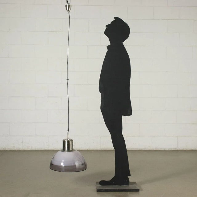 Ceiling lamp with methacrylate diffuser. This piece is attributed to the mentioned designer/maker. It has no attribution...