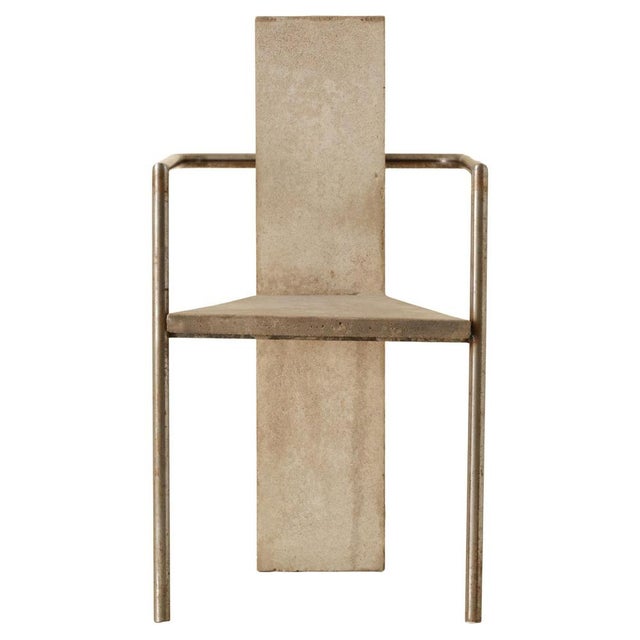 Concrete Chair by Jonas Bohlin for Källemo, Sweden, 1980s For Sale - Image 10 of 10